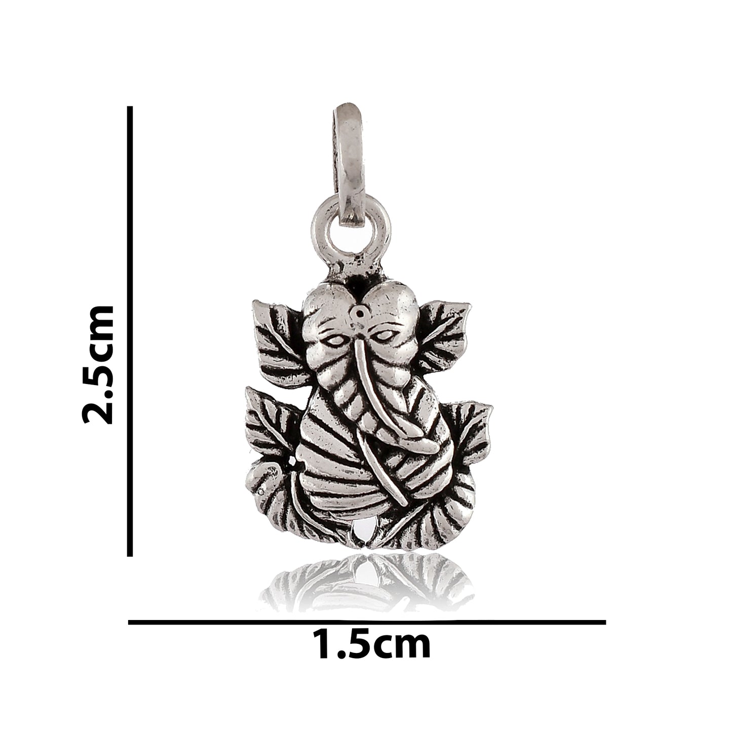 Silver Leaf Ganesha Pendant Locket