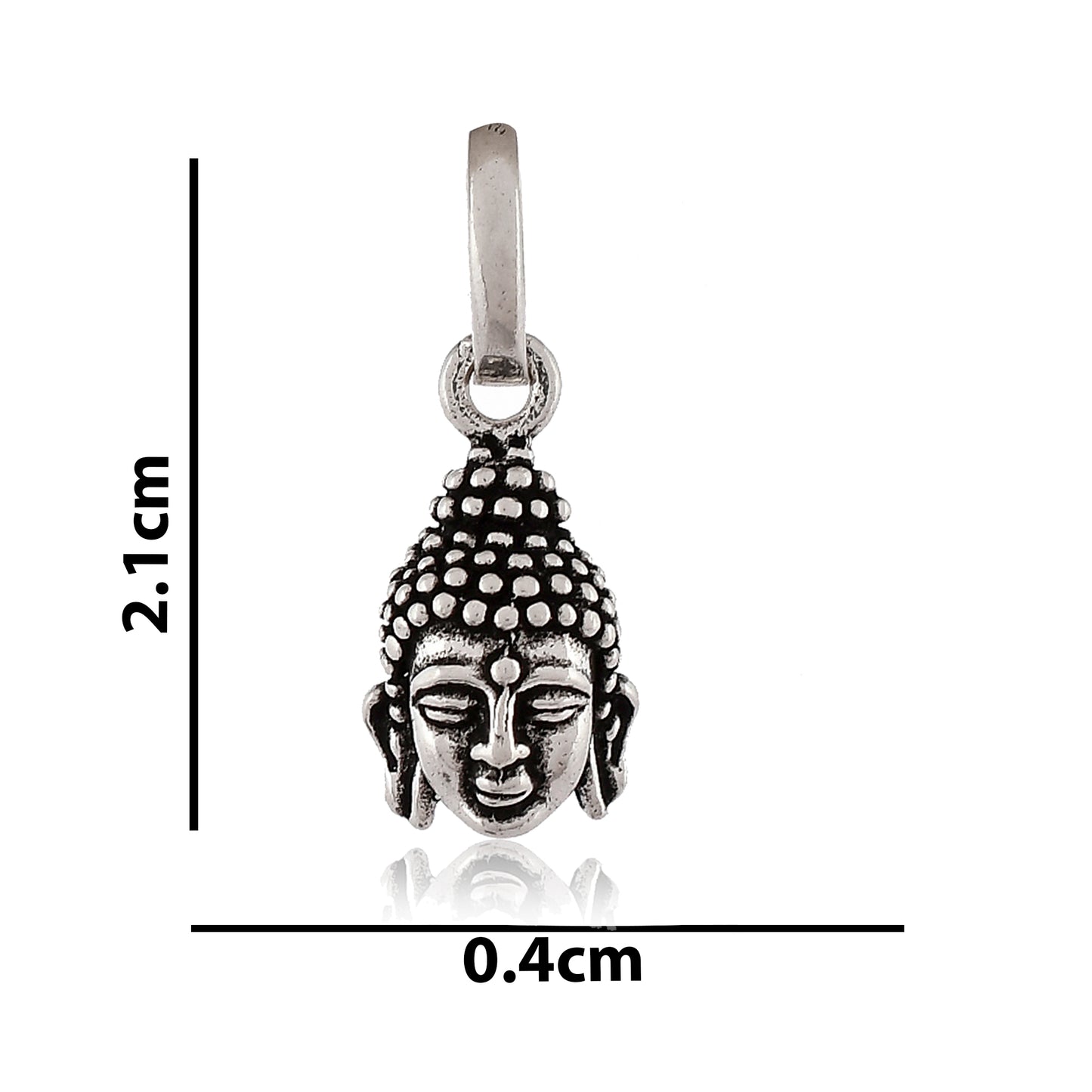 Silver Lord Buddha (Buddha Bhagwan) Pendant Locket