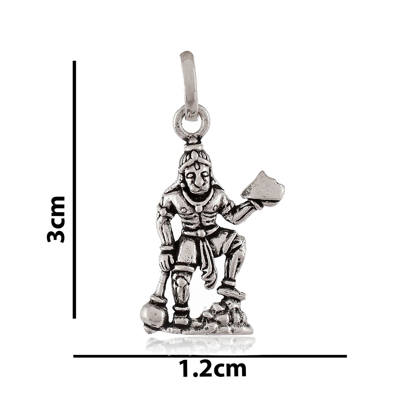 Silver Sanjeevani Hanuman locket Pendant
