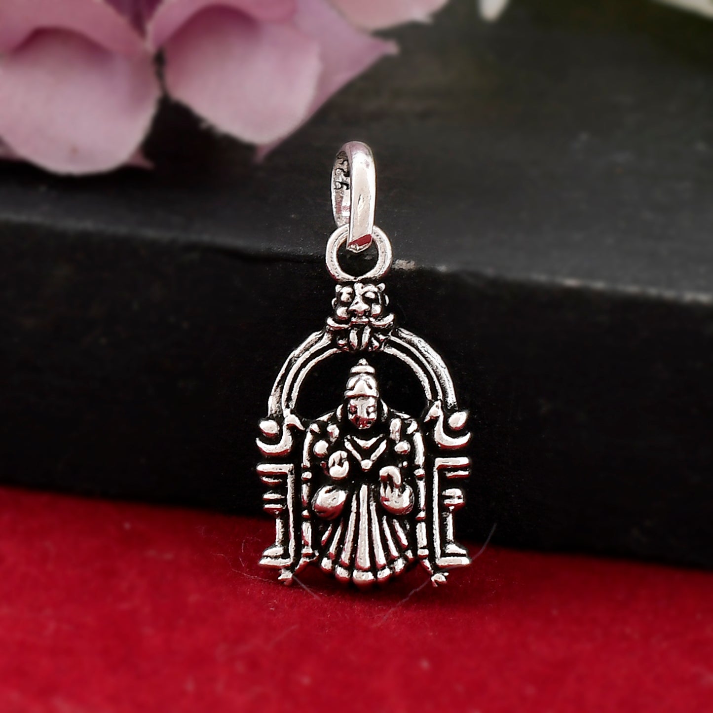 Silver 925 Padmavathi Maa Pendant or Locket