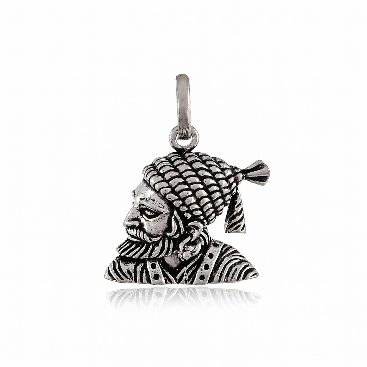 Silver Chhatrapati Shivaji Maharaj Pendant for Men & Women
