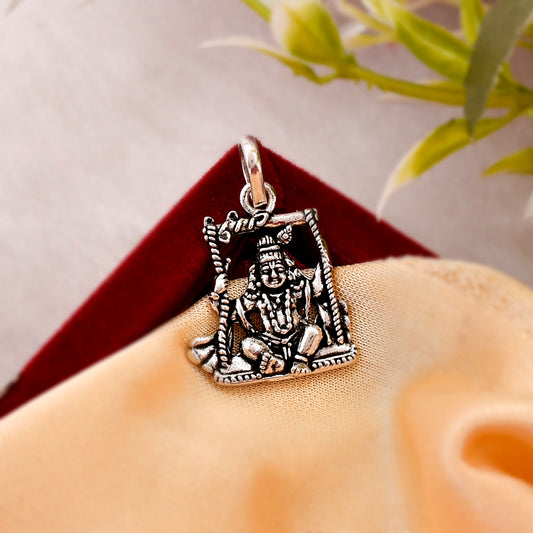 krishna pendant silver
