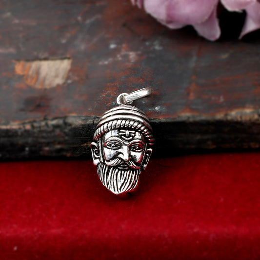 Silver Chhatrapati Shivaji Maharaj Pendant Locket