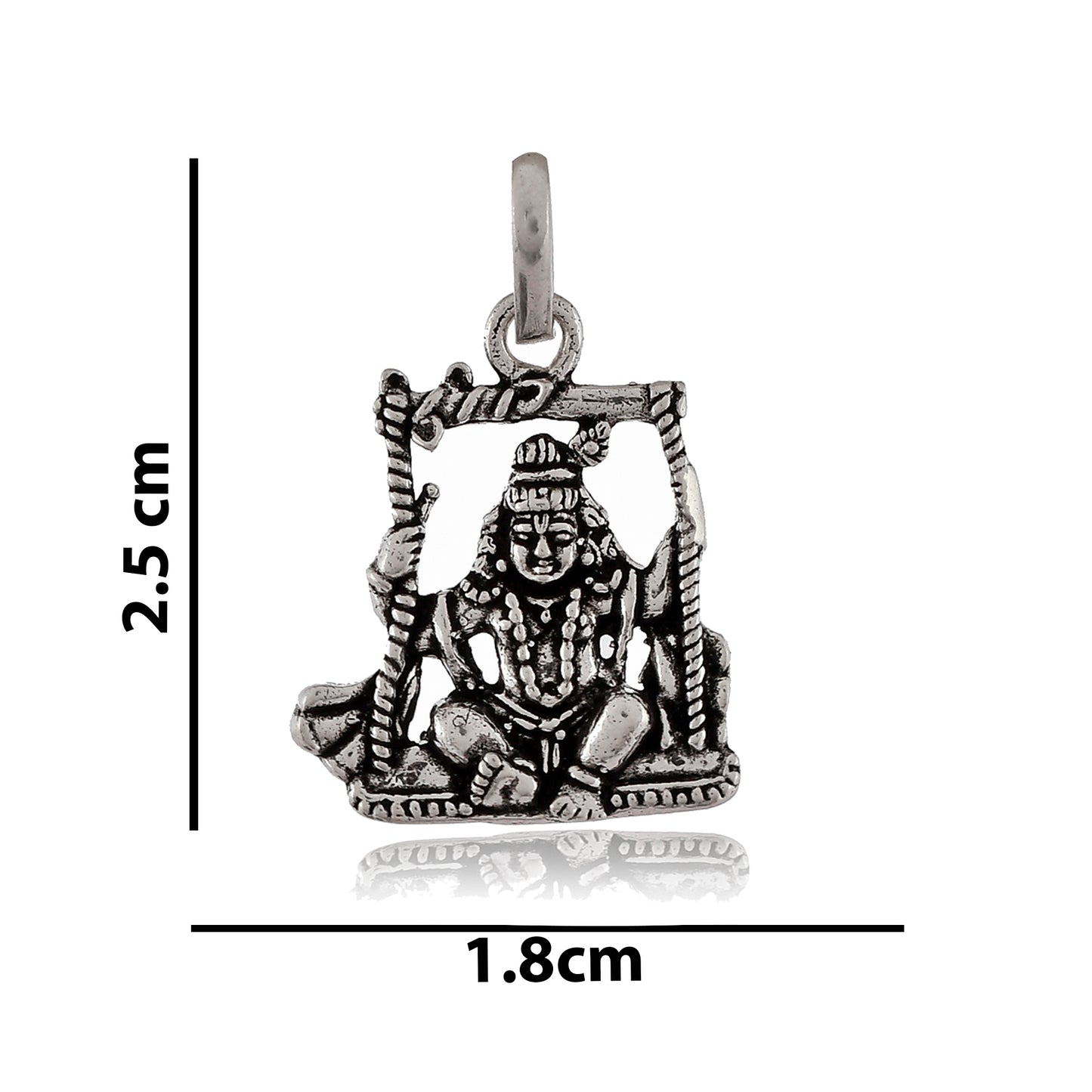 Sliver Bal Gopal Krishna Pendant Locket (2.3gm)