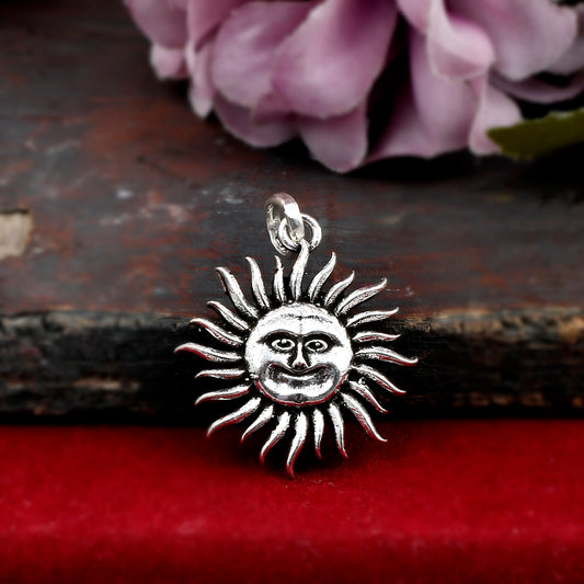silver sun locket