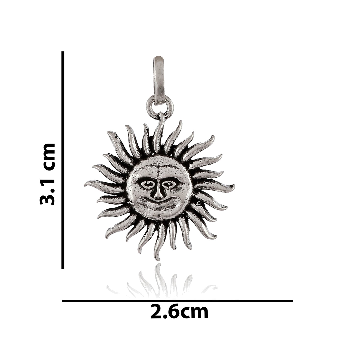 Silver Pendant Mayan Sun Pendant Men & women Sun Face
