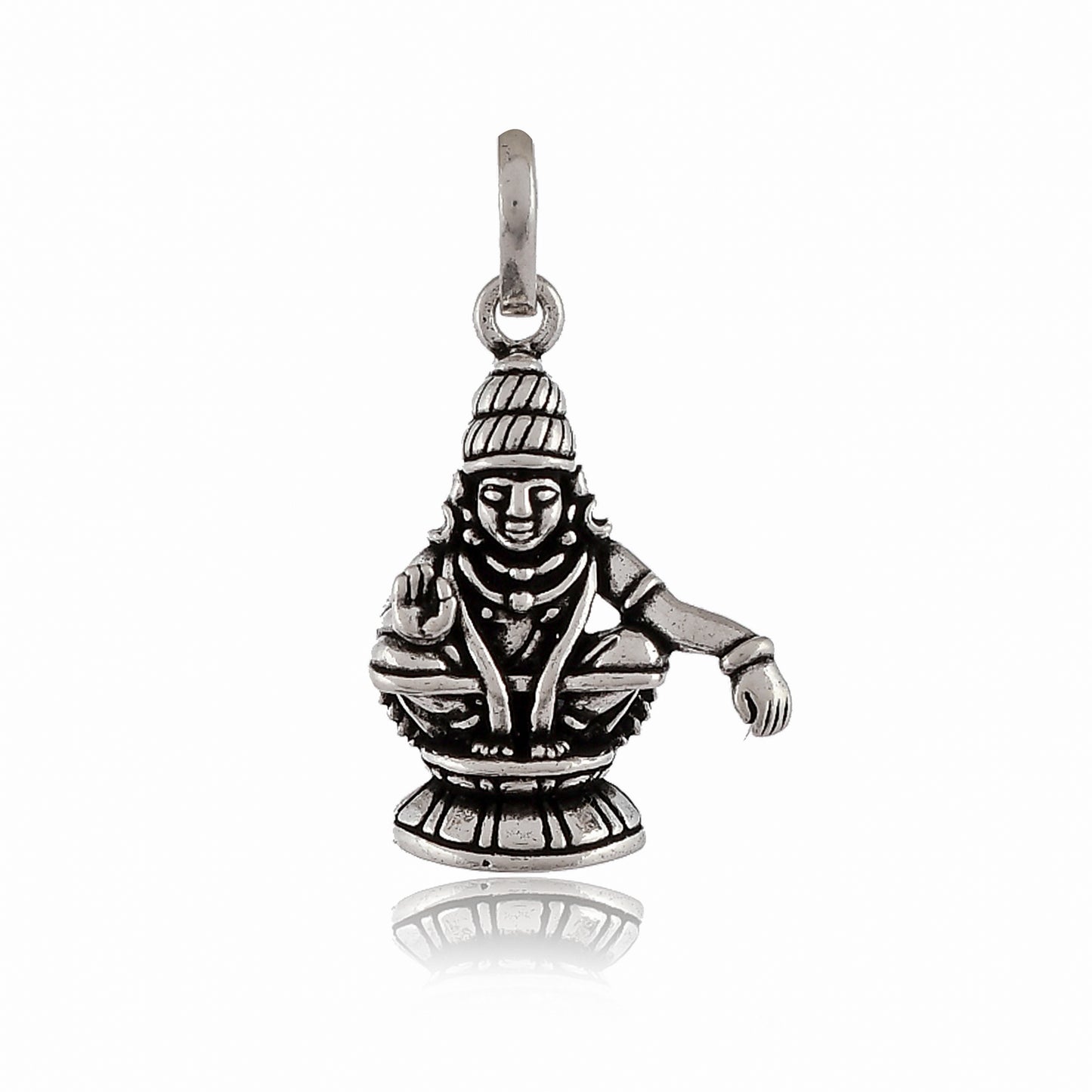 Silver lord Swami Ayyapan pendant locket
