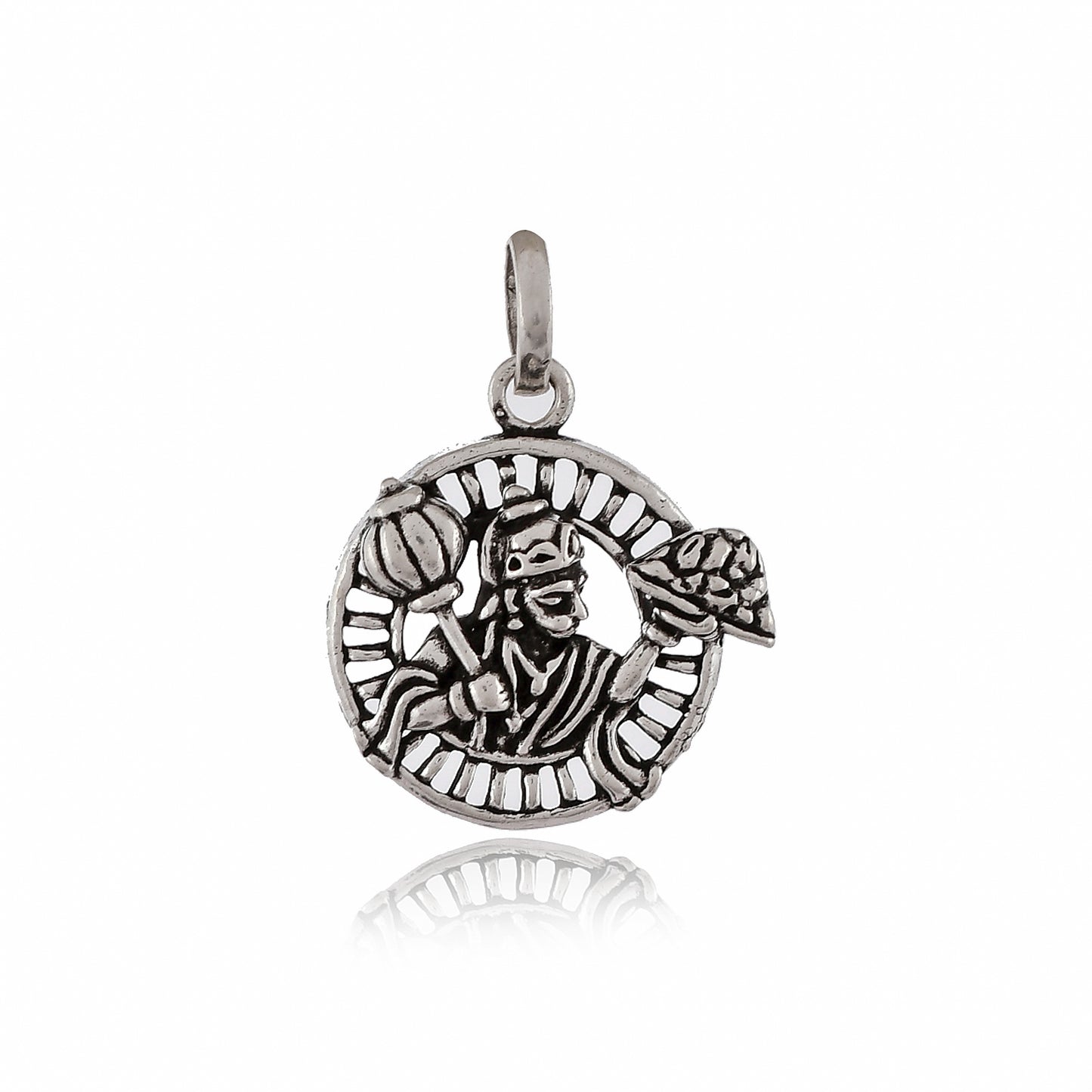 Silver Sanjeevani Hanuman locket Pendant