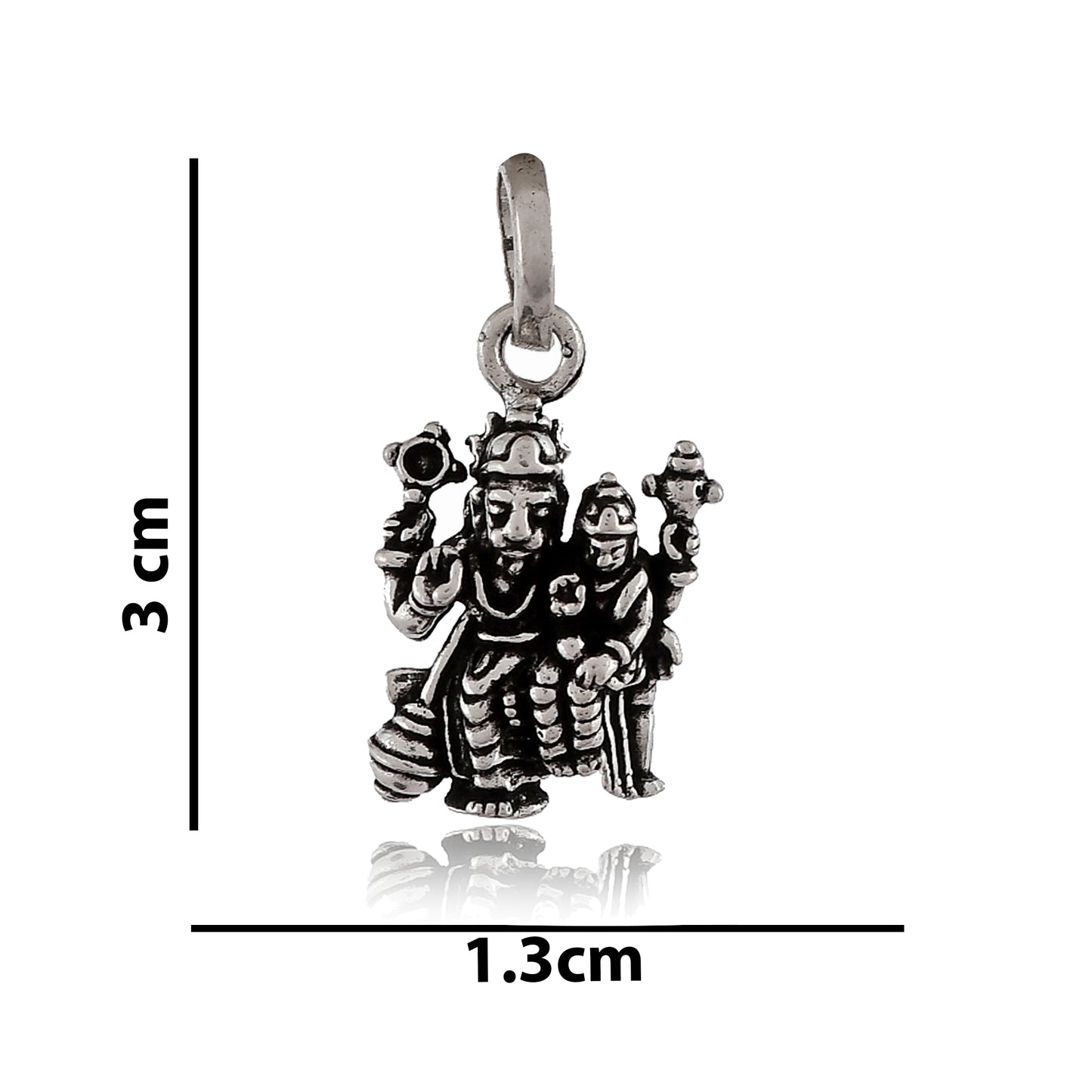 Silver Narasimha with Prahlada Pendant Locket