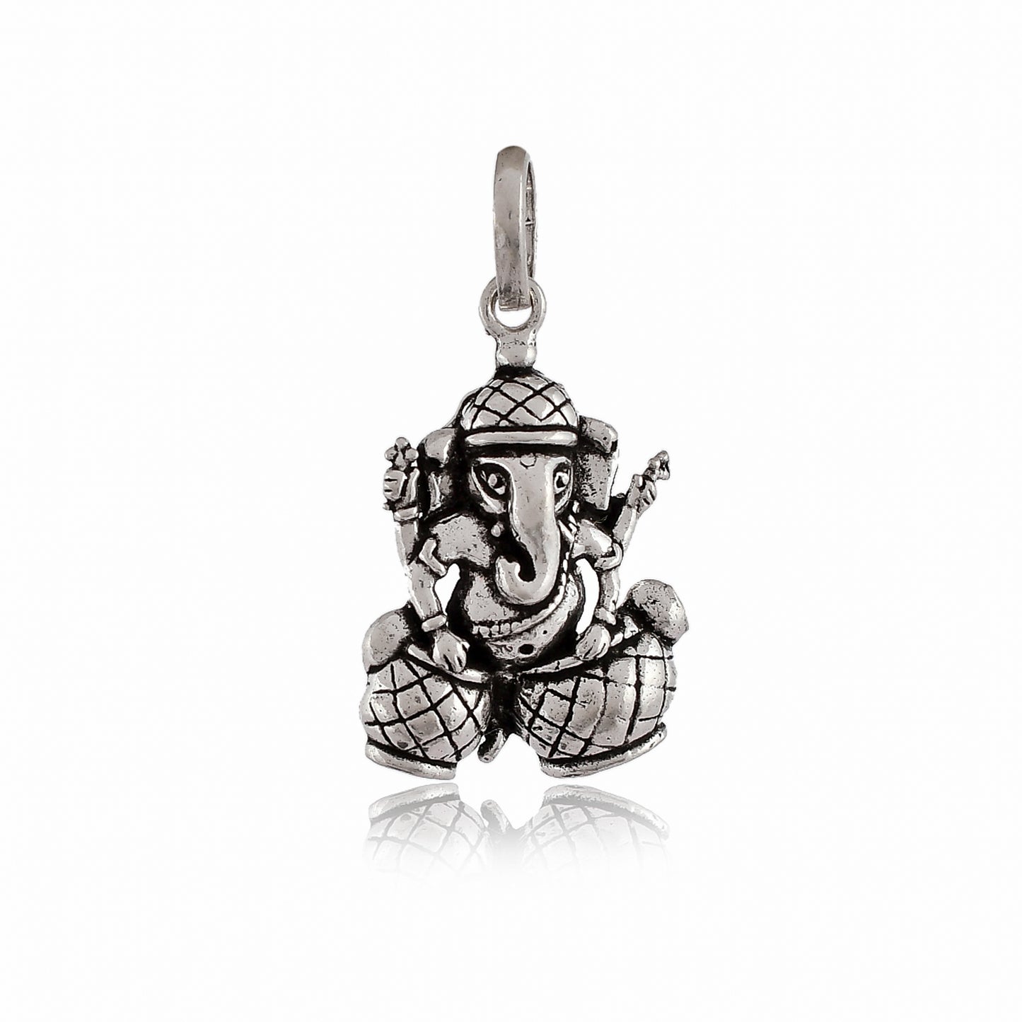 silver ganesha locket