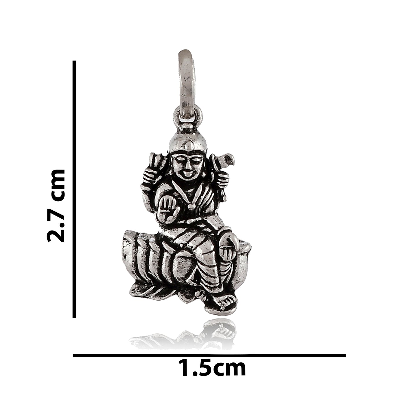 Silver Laxmi Pendant Locket
