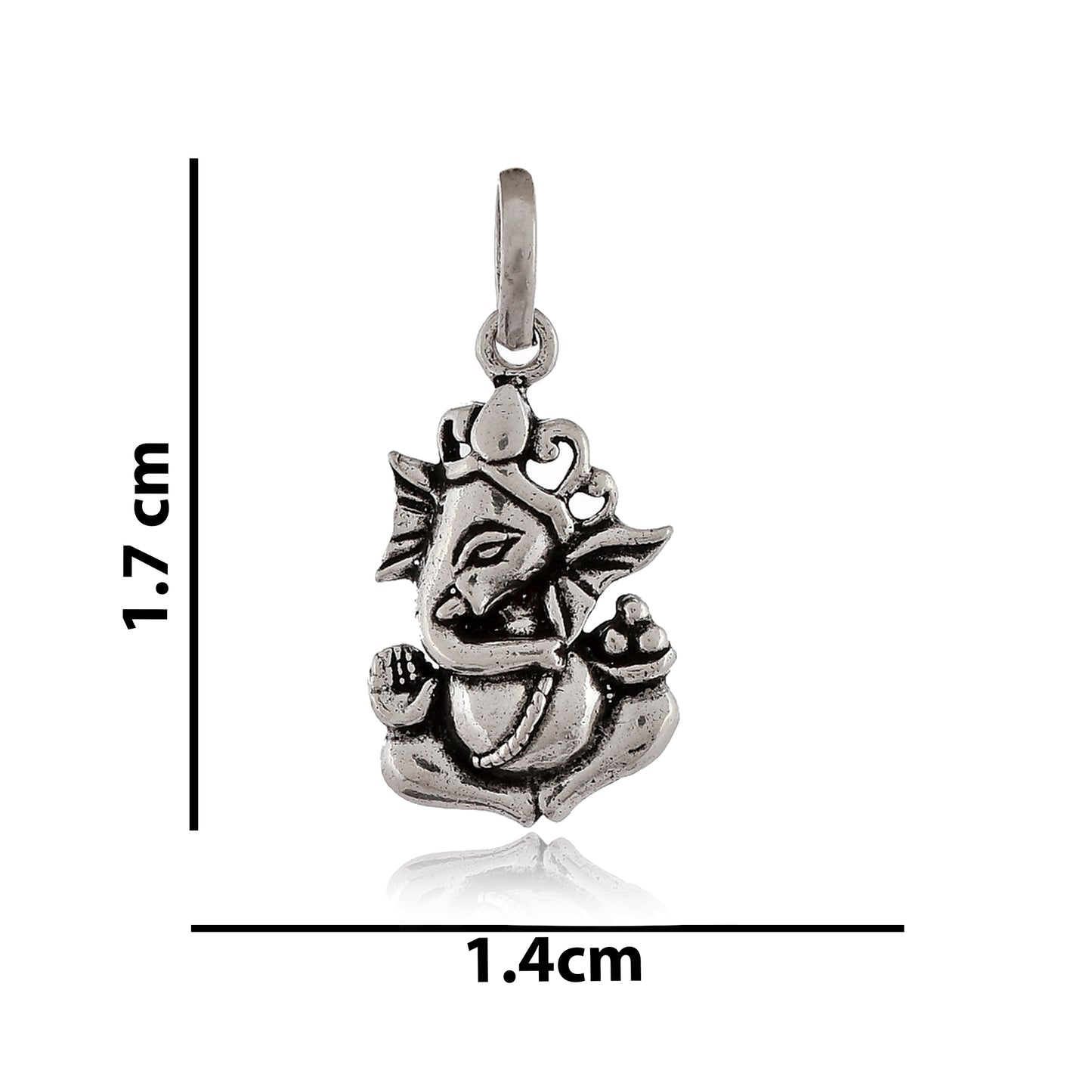 Silver Lord Ganesha (Sidivinayak) Pendant or Locket