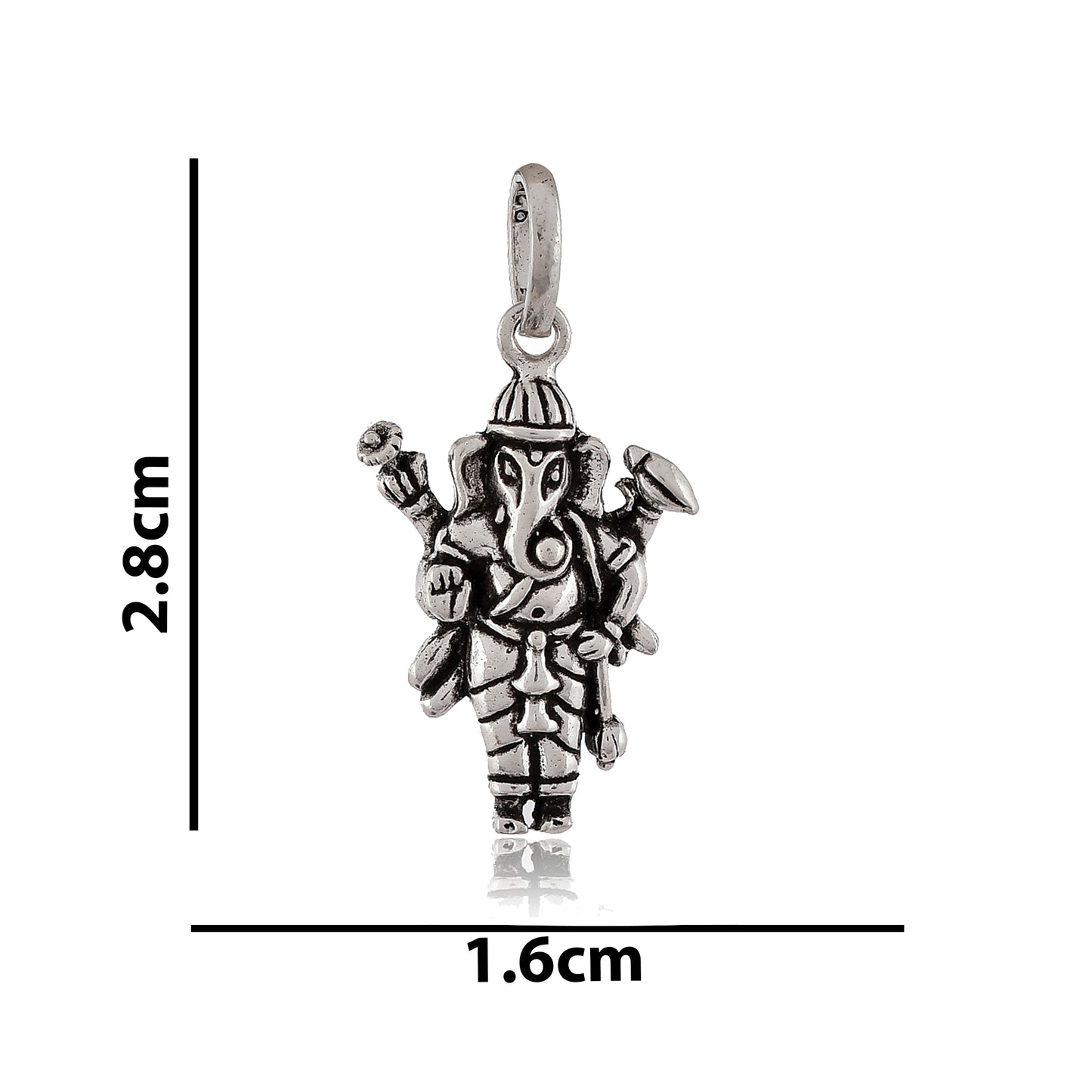 silver ganesha locket