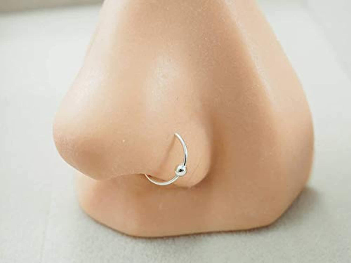 nose hoop silver