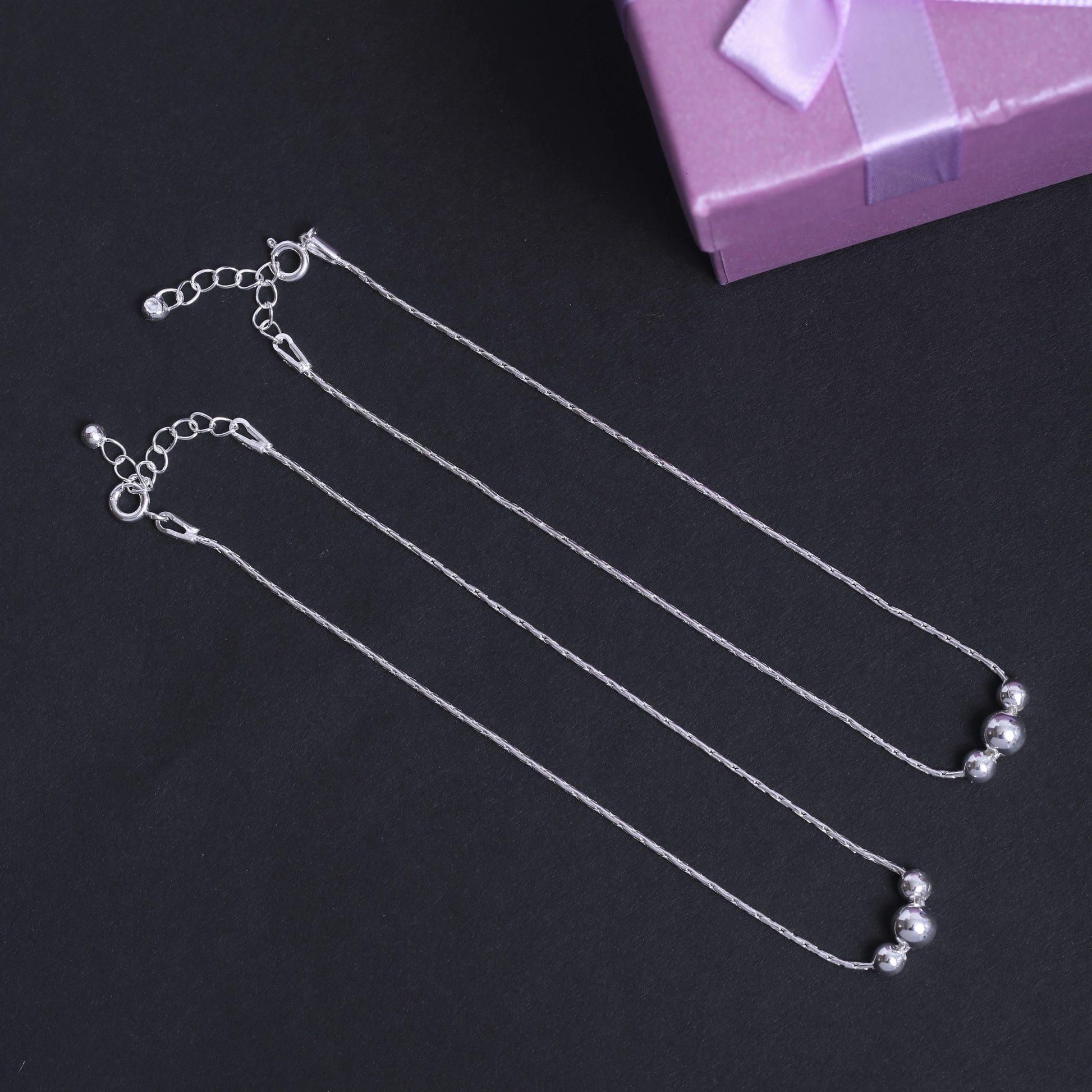 silver anklet payal