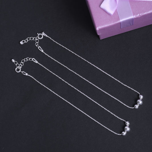 silver anklet payal