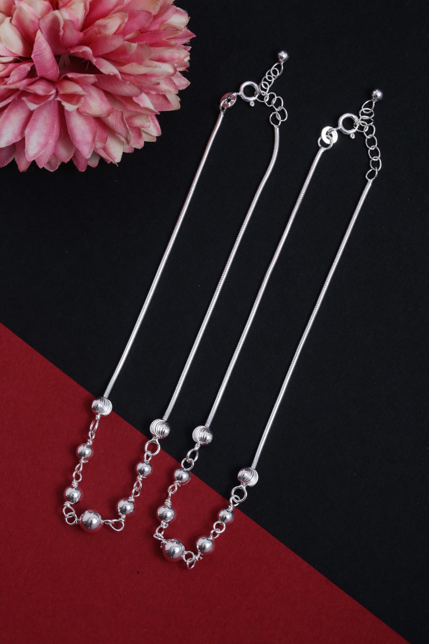 Silver anklet