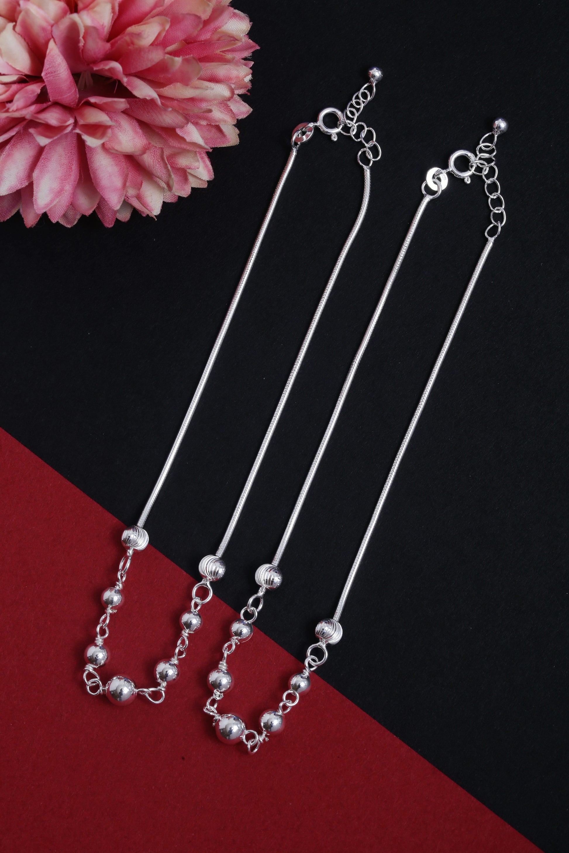 Silver anklet