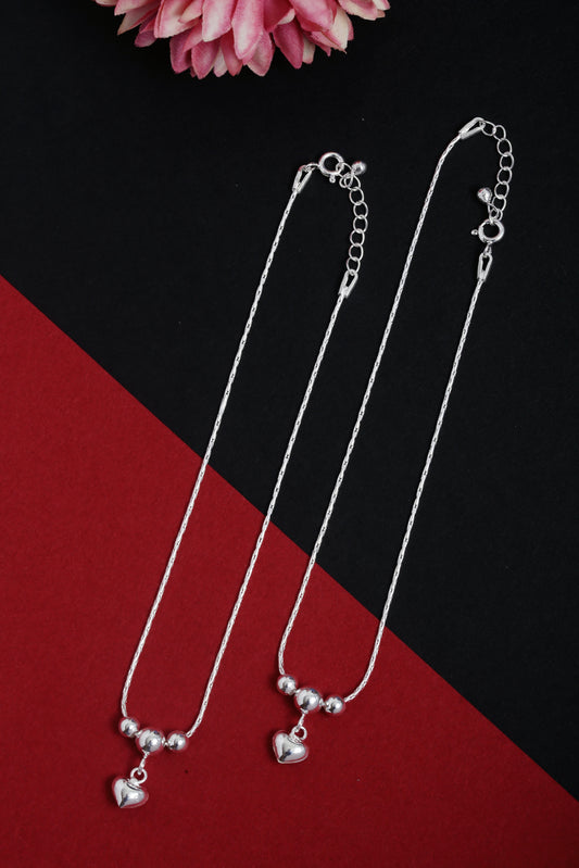 Silver charm Anklet