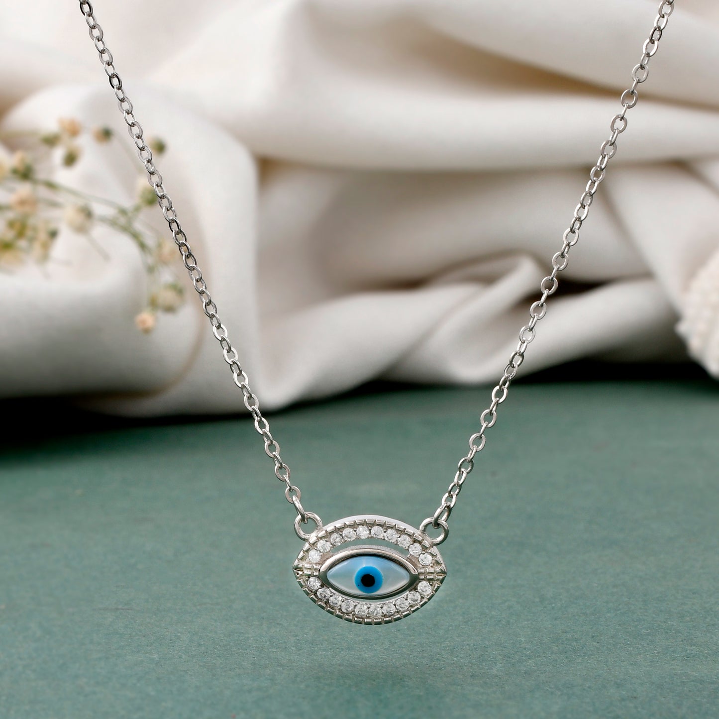 evil eye cham necklace