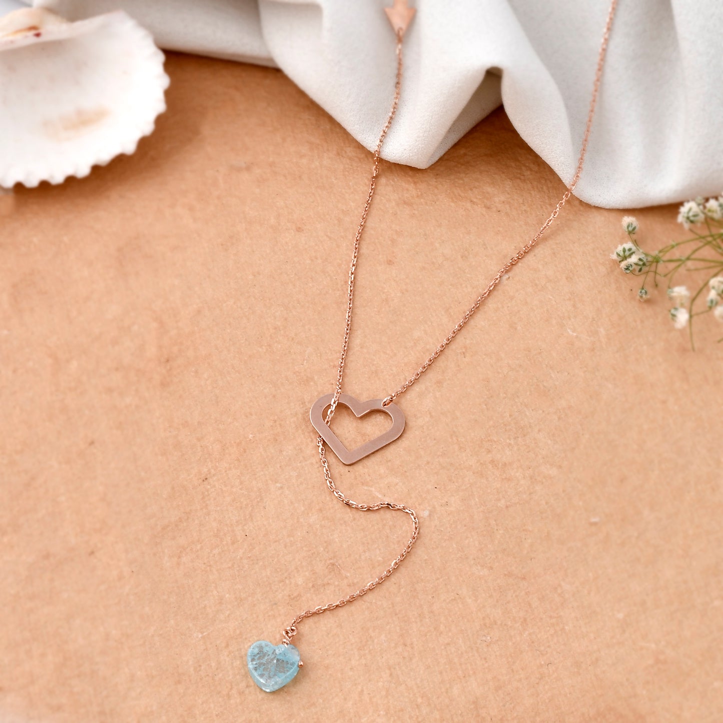 drop necklace silver