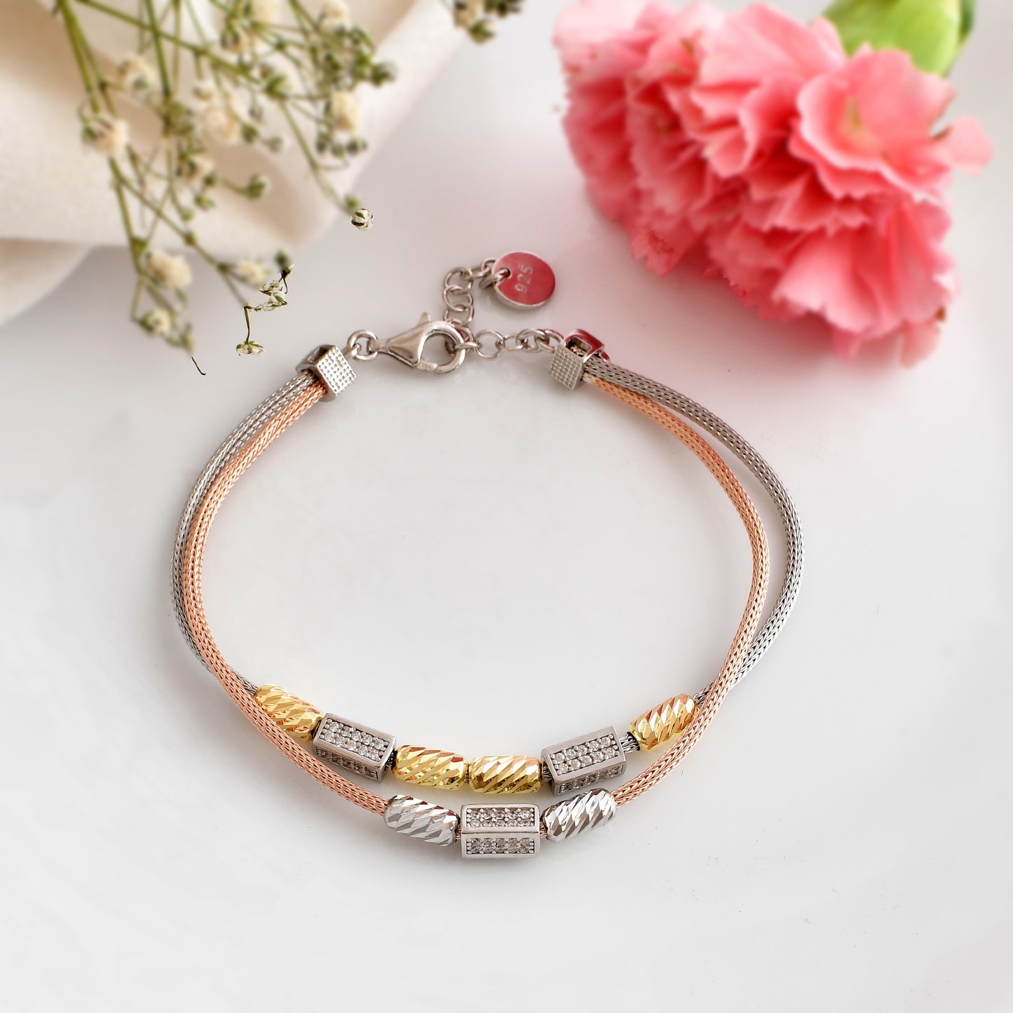 bunch bracelet silver