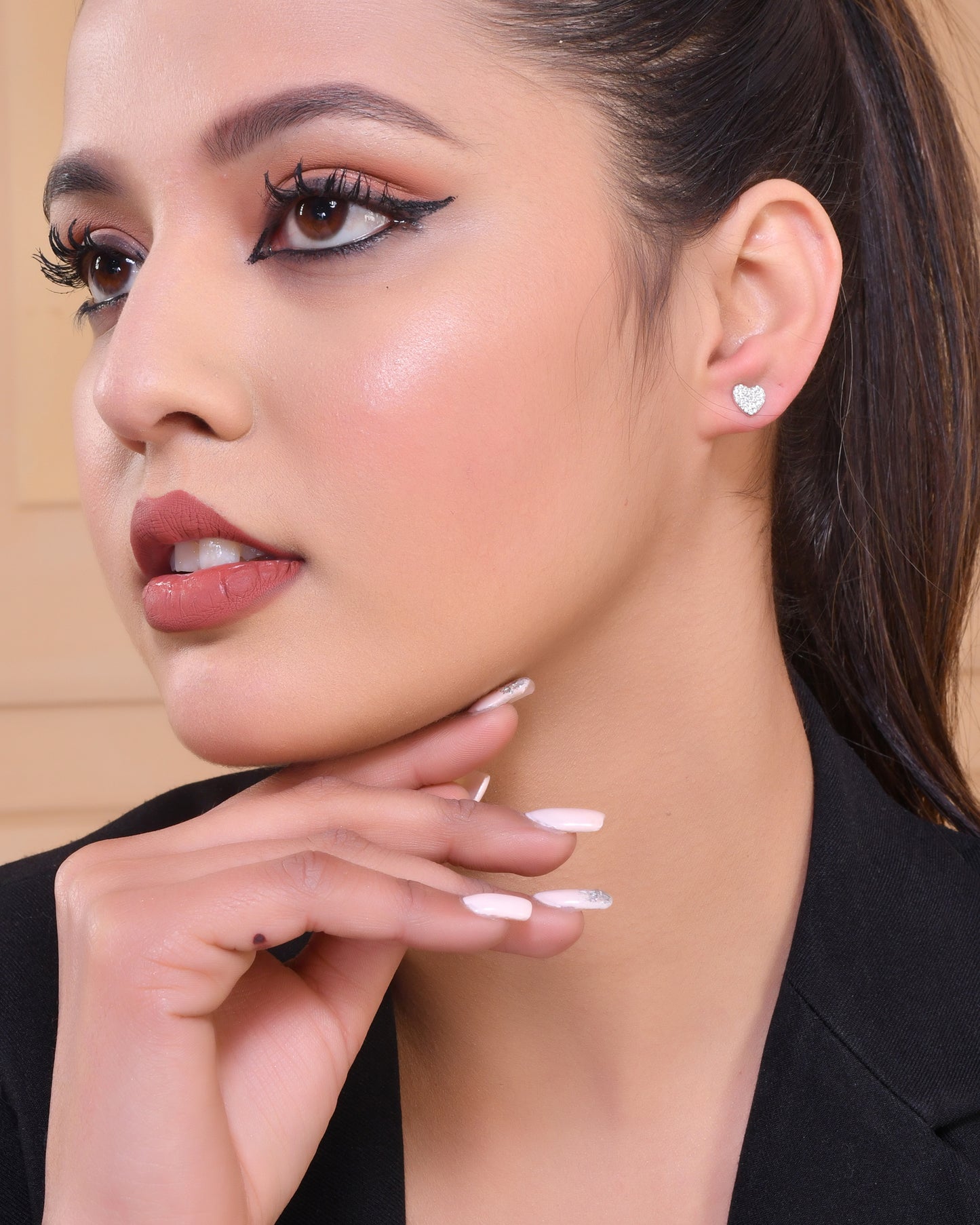 925 earring stud