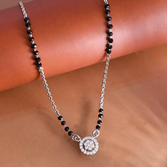cute mangalsutra silver