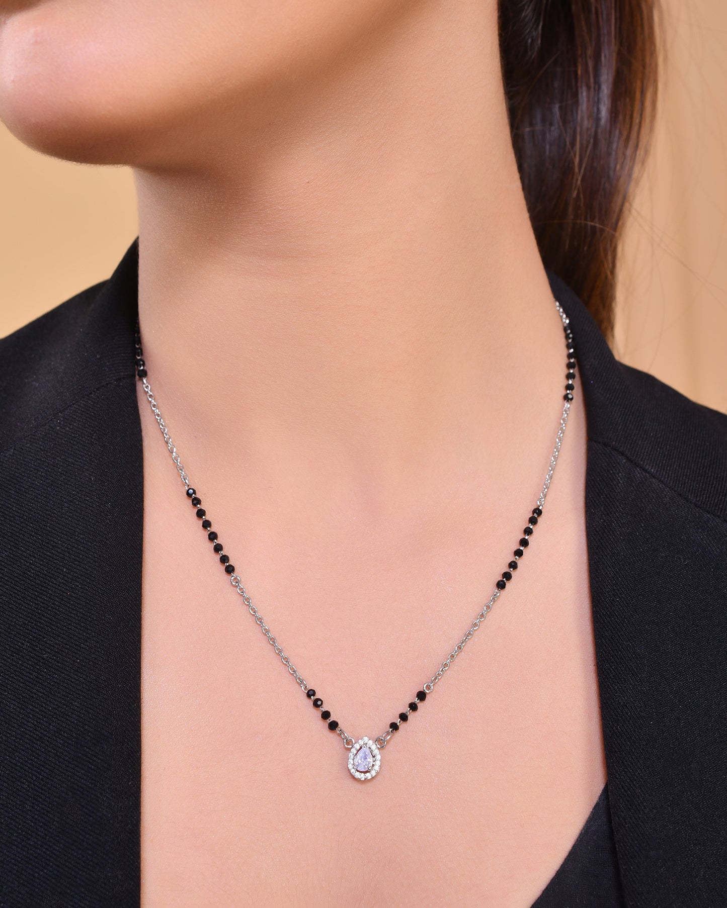silver mangalsutra for women