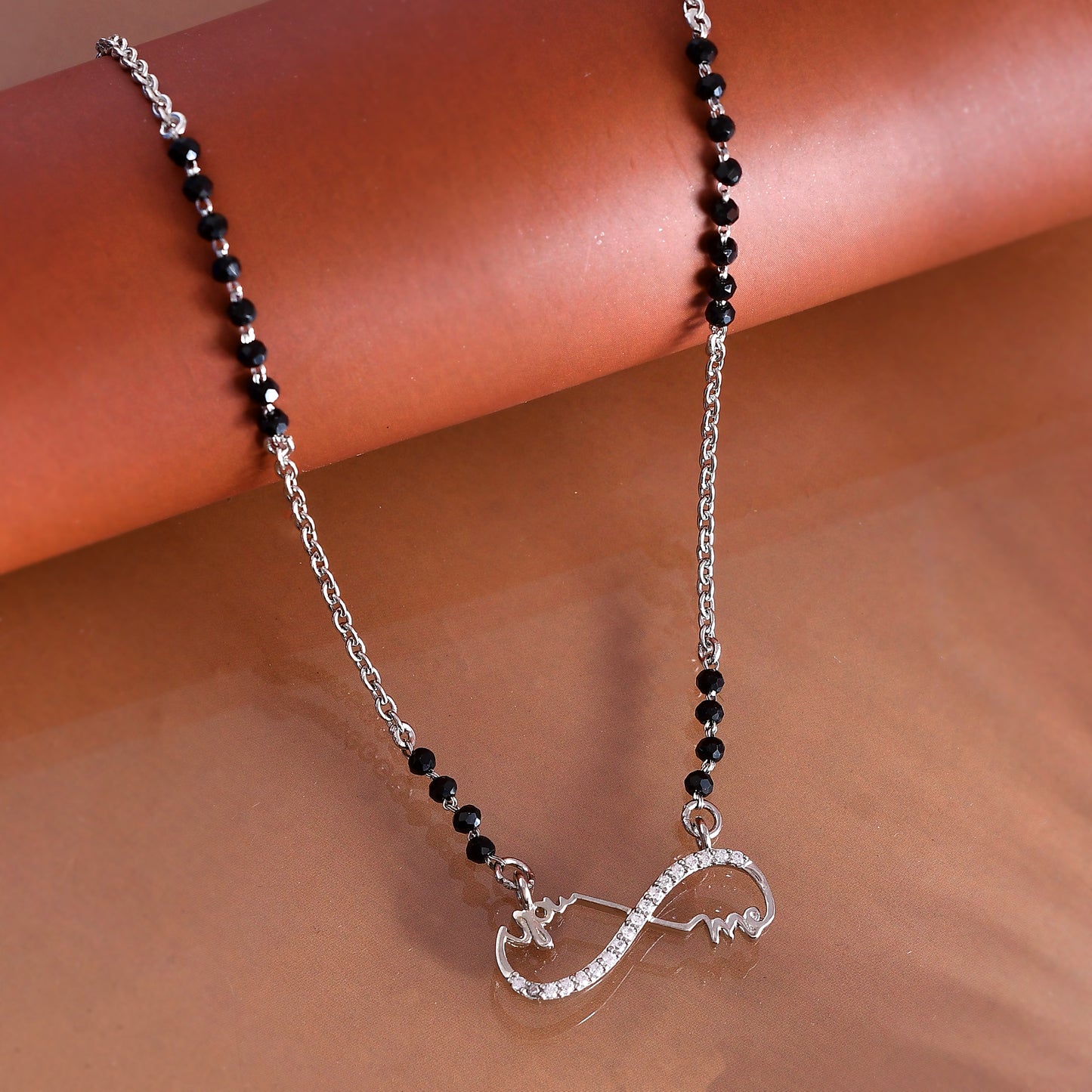 infinity mangalsutra for women silver