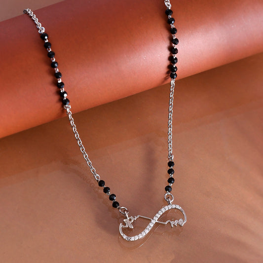 infinity mangalsutra for women silver