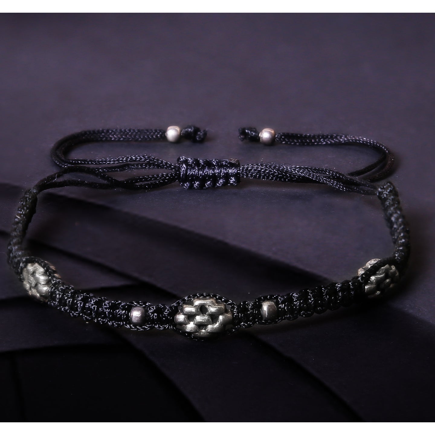 Nemichand Jewels 925 Sterling Silver Thread Anklet - 1pc