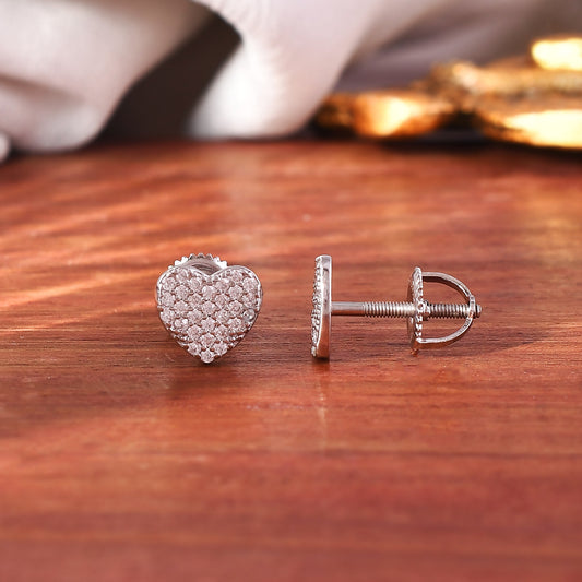 small earring stud silver