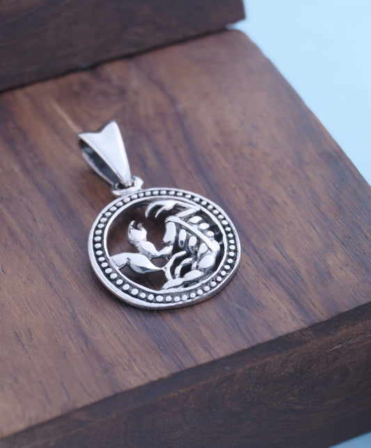 Silver oxidised 925 peace locket pendant for Everyone