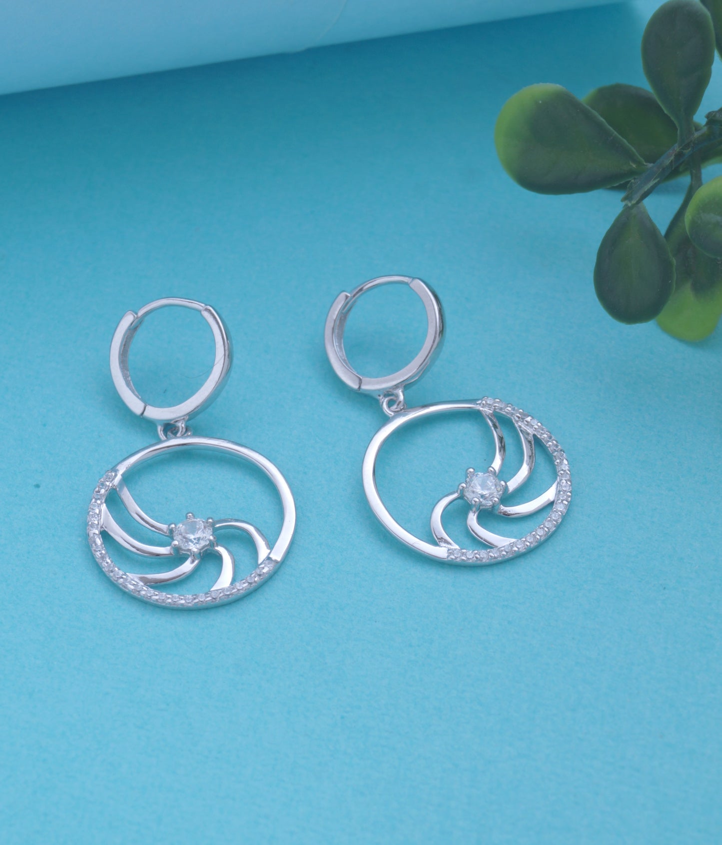 earring bali diamond silver
