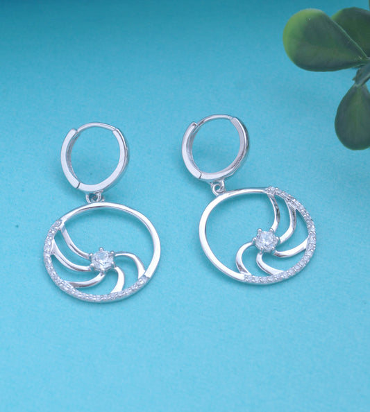 hoop earring bali stone