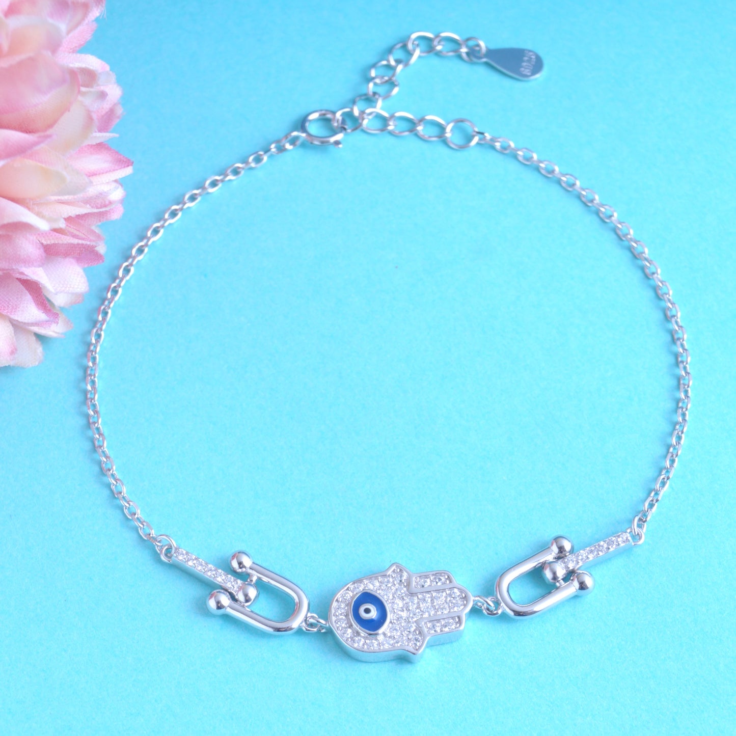 evil eye bracelet silver