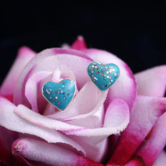 heart earring silver