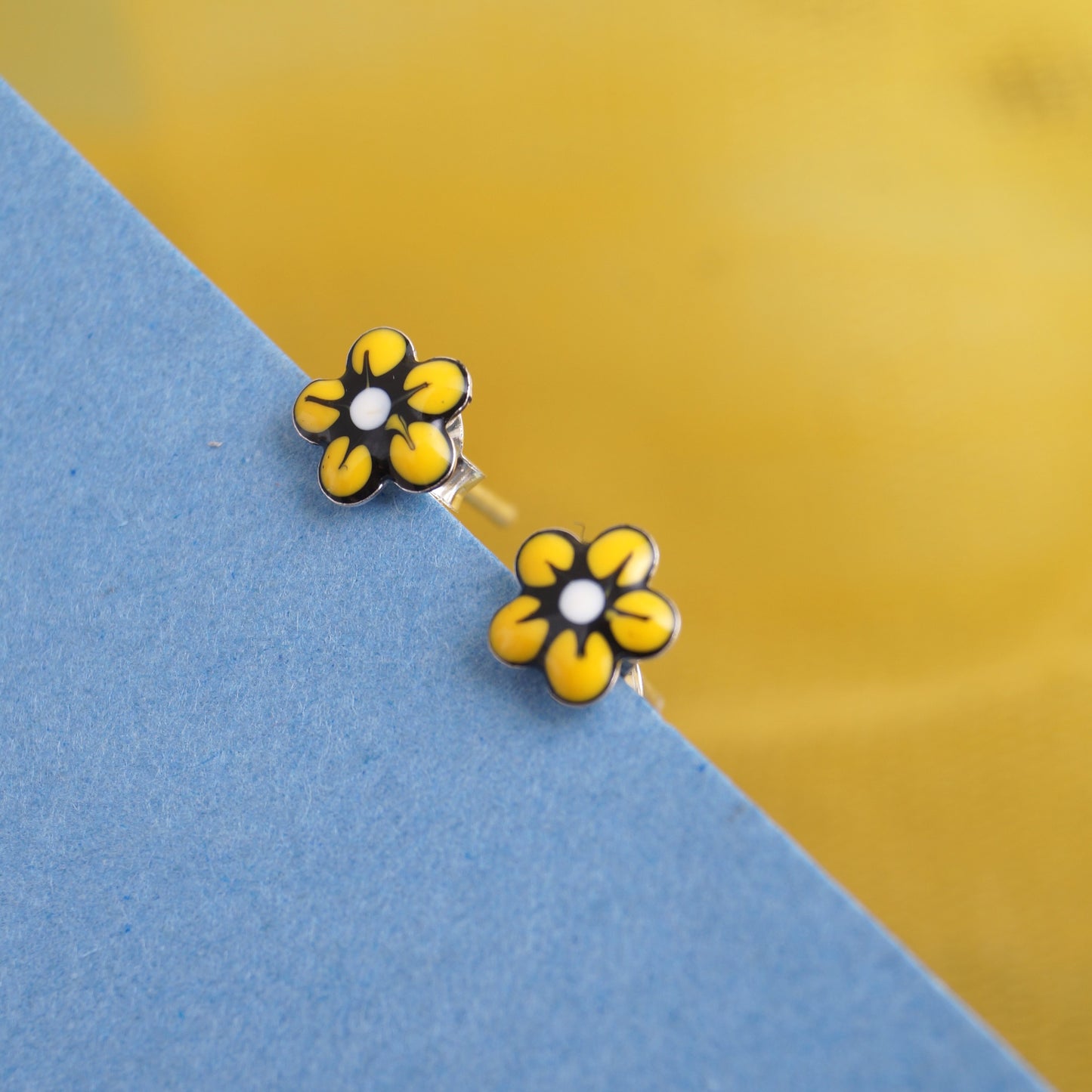 tiny silver earring