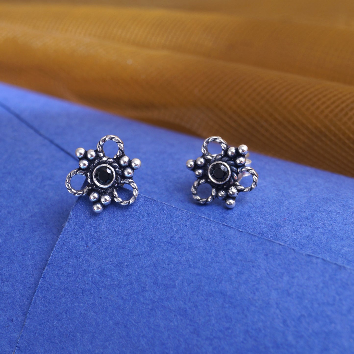 silver tiny earring