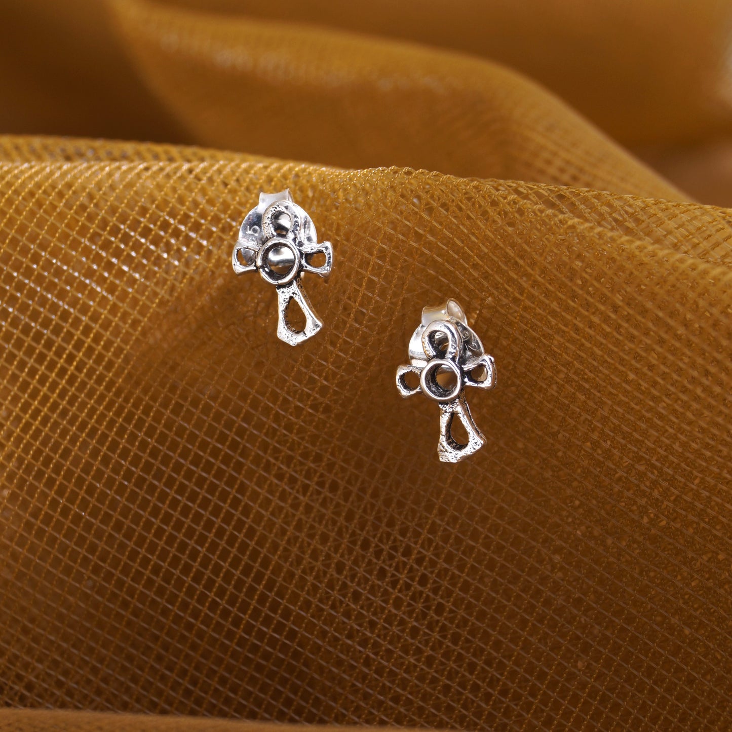 925 Sterling Silver Tiny Stud Earrings for Babies, Kids & Girls (3 to 10 years)