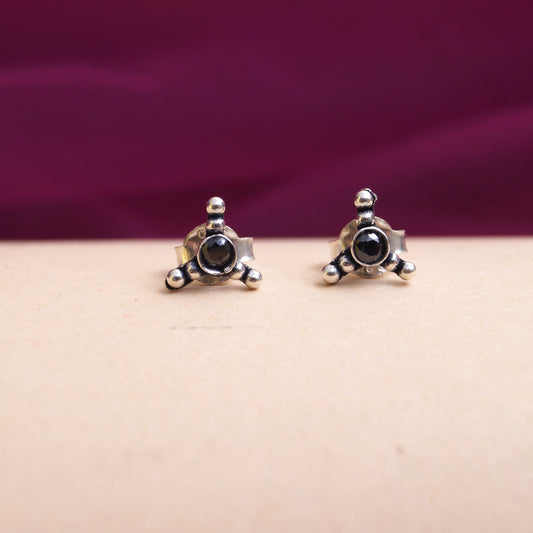 earring stud silver