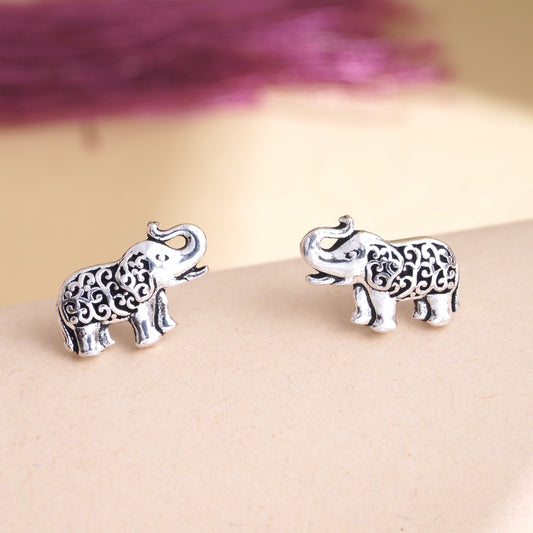 oxidised earring silver