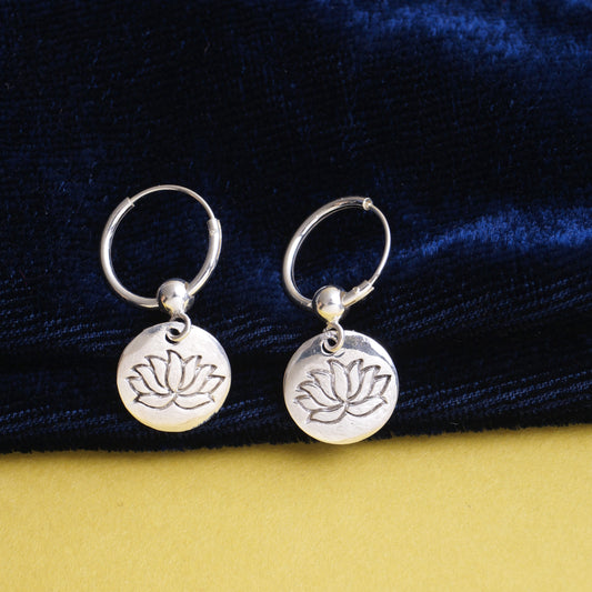 lotus bali earring