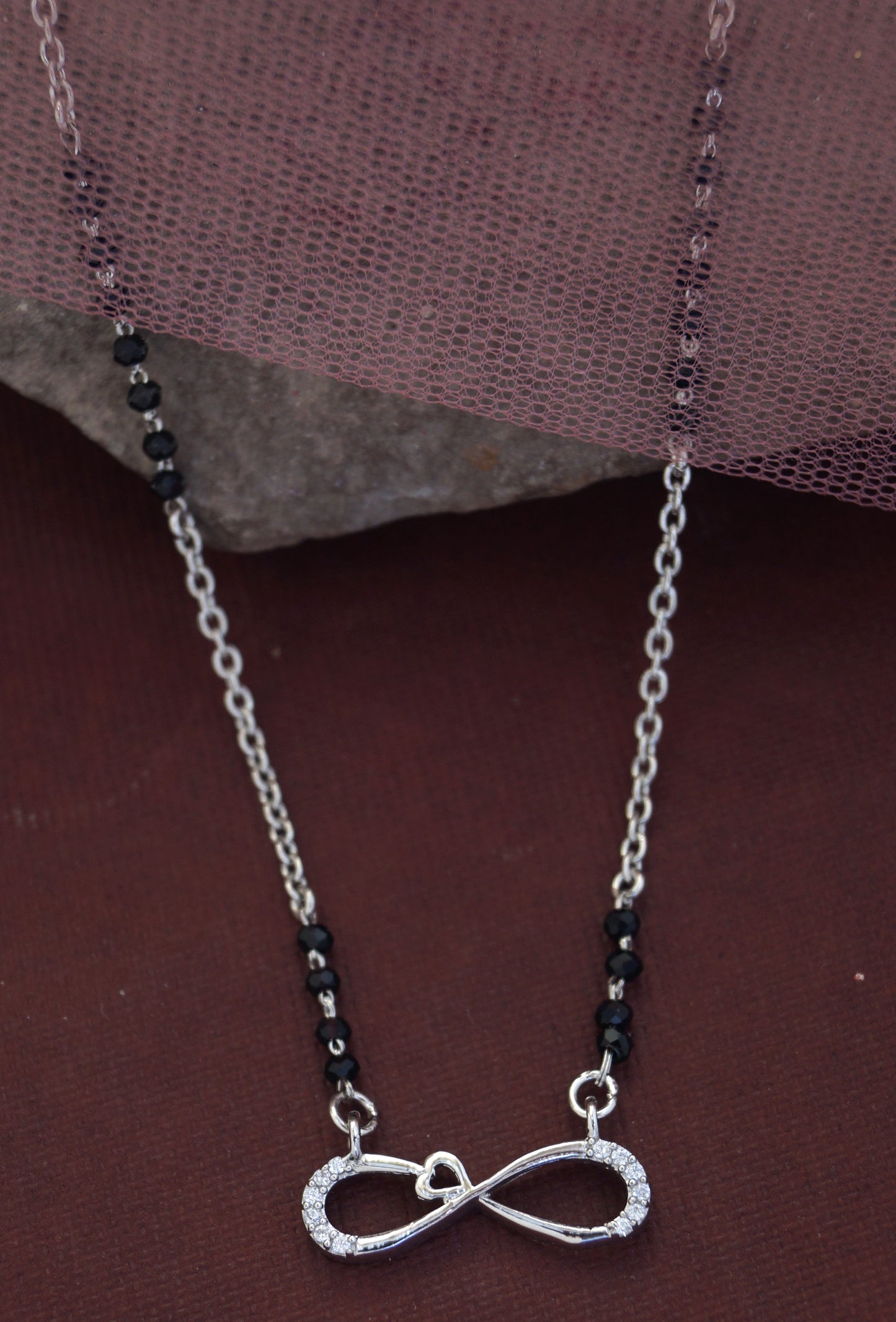 mangalsutra infinity silver