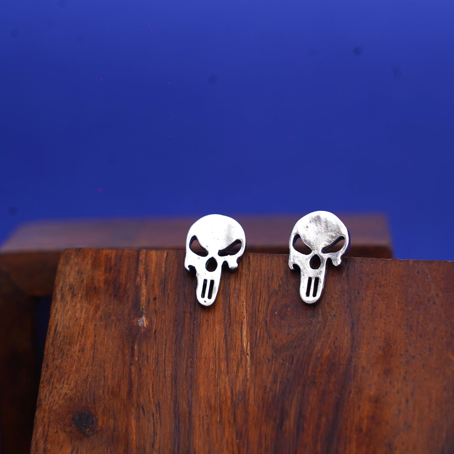 Sterling Silver 925 Skull Earring Studs – Bold and Edgy Style for Men
