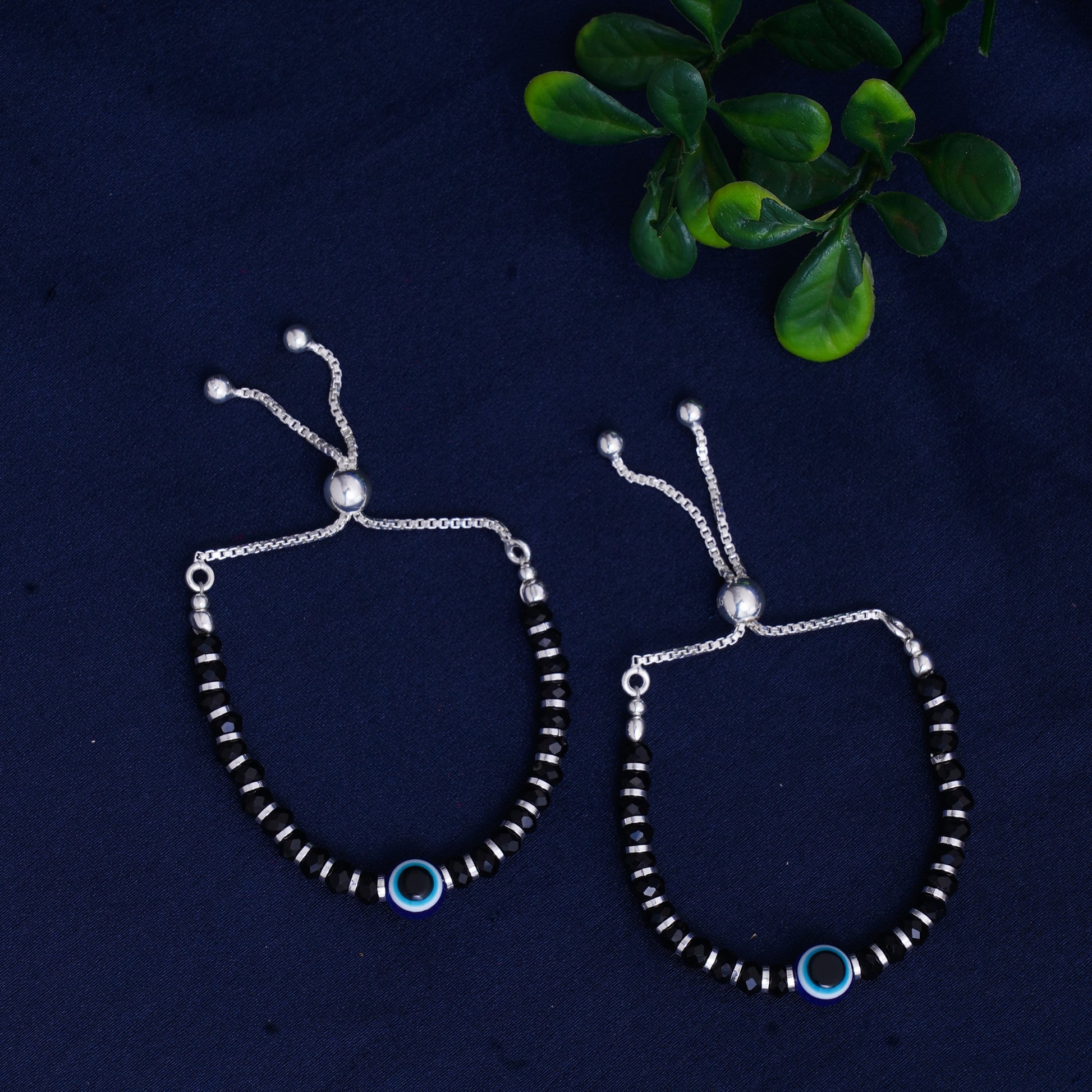 evil eye black beads bracelet for kids