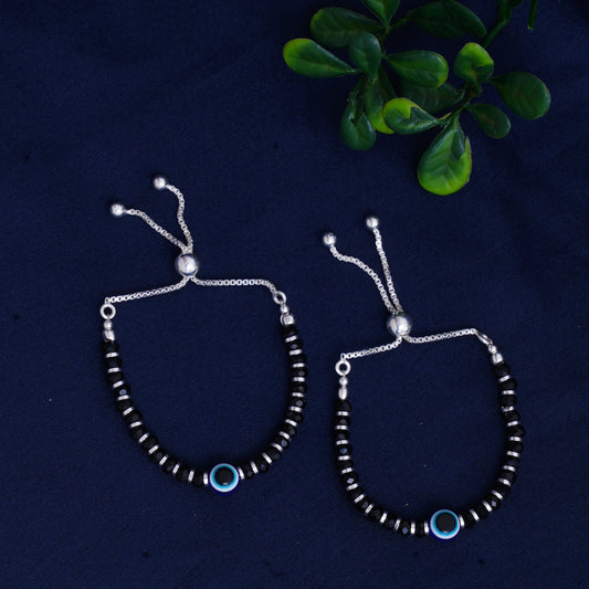 evil eye black beads bracelet for kids