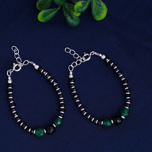 silver nazariya bracelet for kids