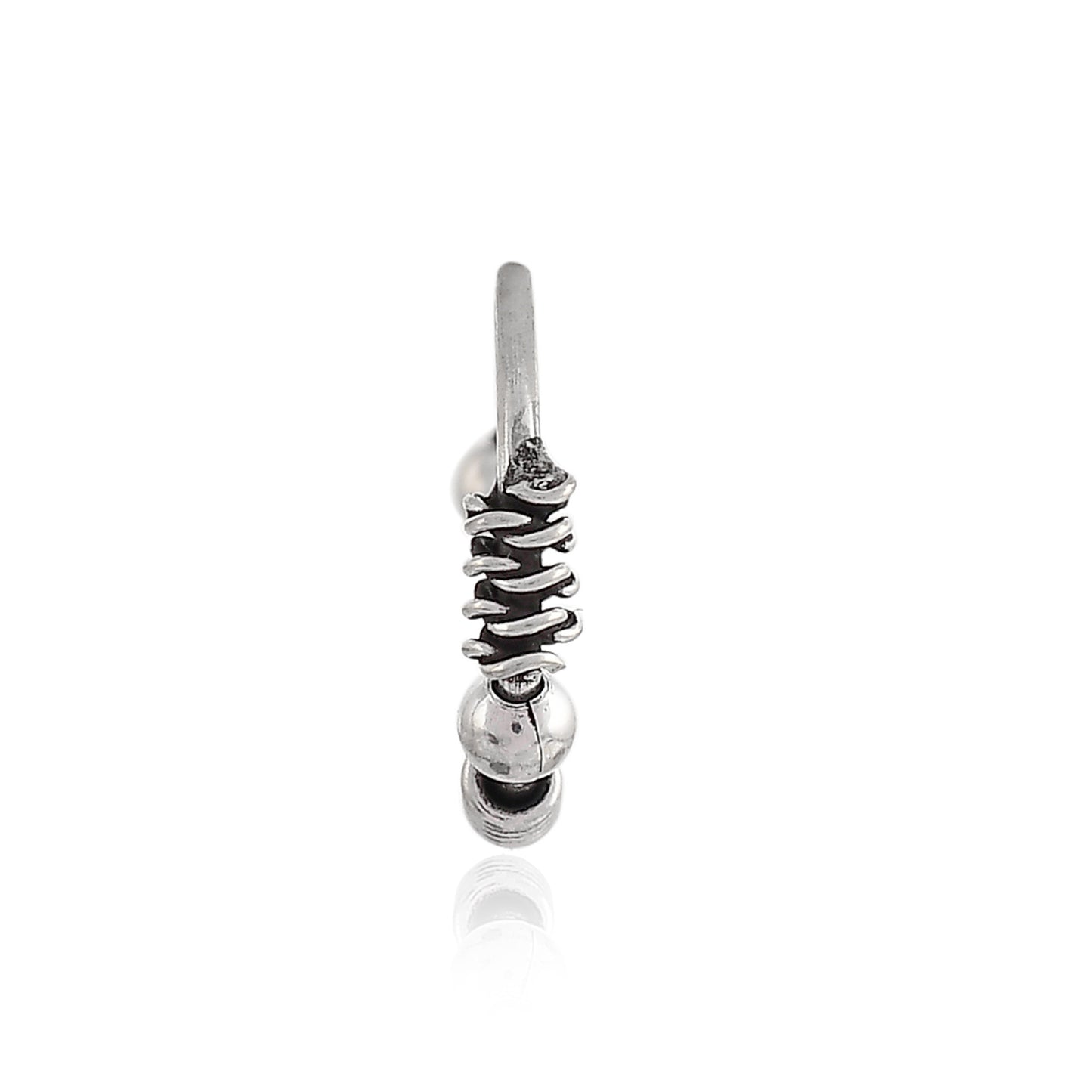 silver nose ring